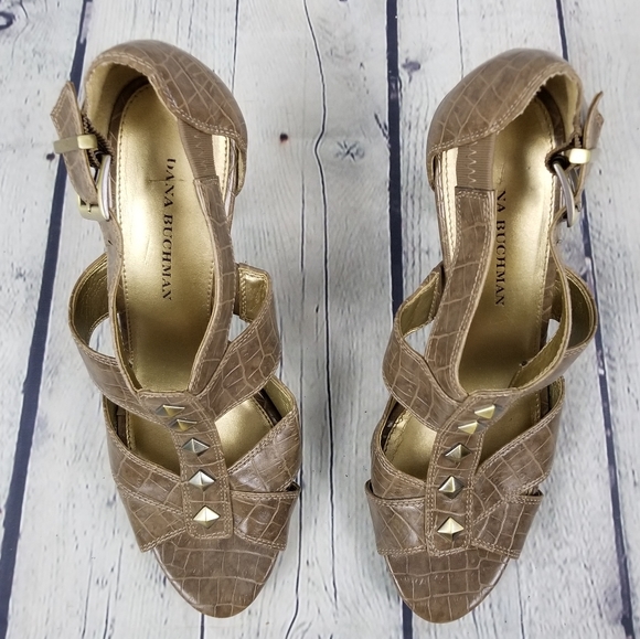 DANA BUCHMAN | reptile print strappy heel sandals - Picture 3 of 7